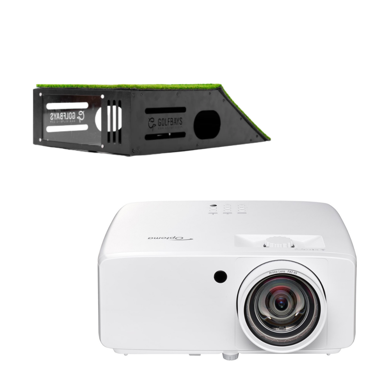 Optoma ZK521ST 4K 激光投影仪 + GolfBays 落地支架箱