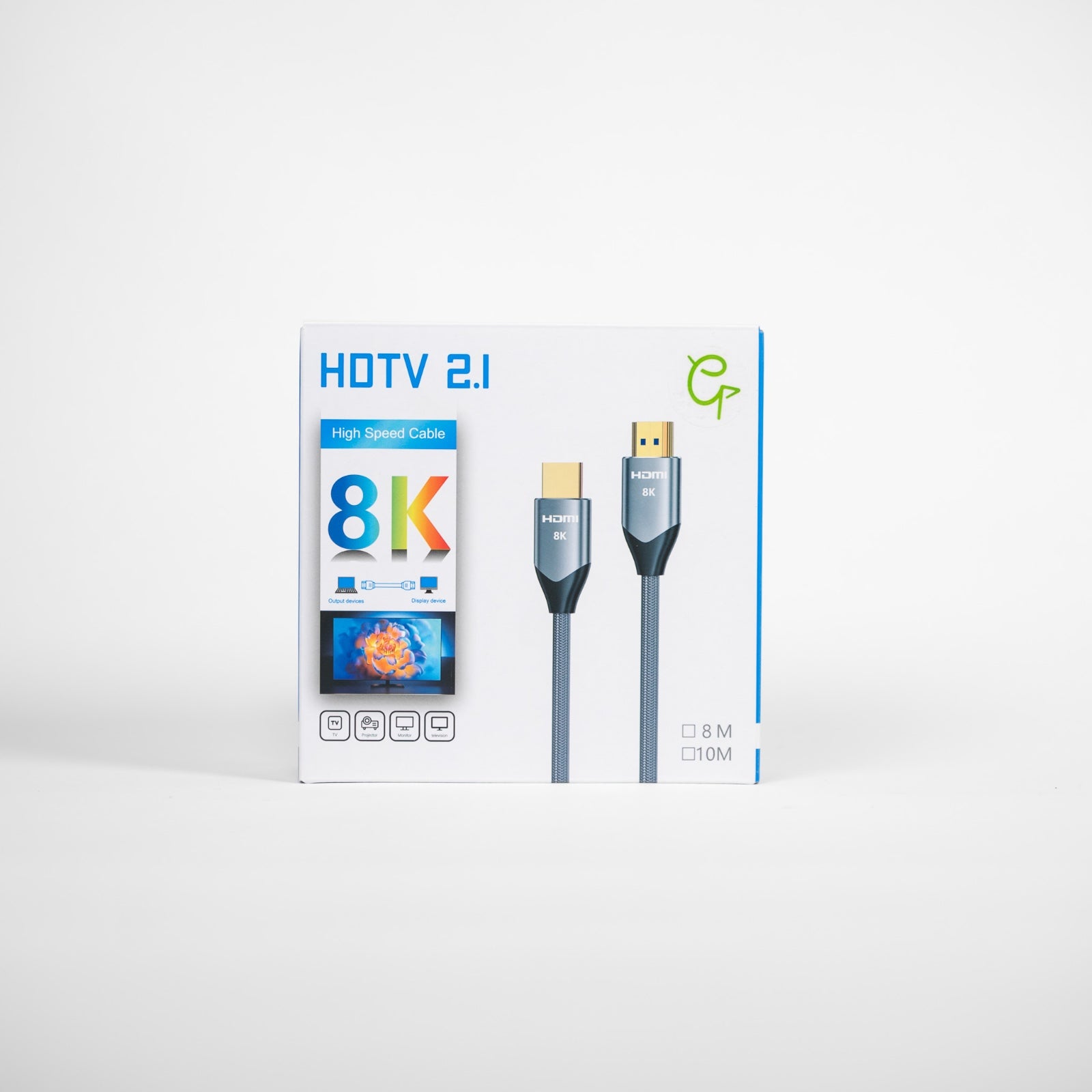 GolfBays 4K/8K HDMI 2.1 连接线 10m