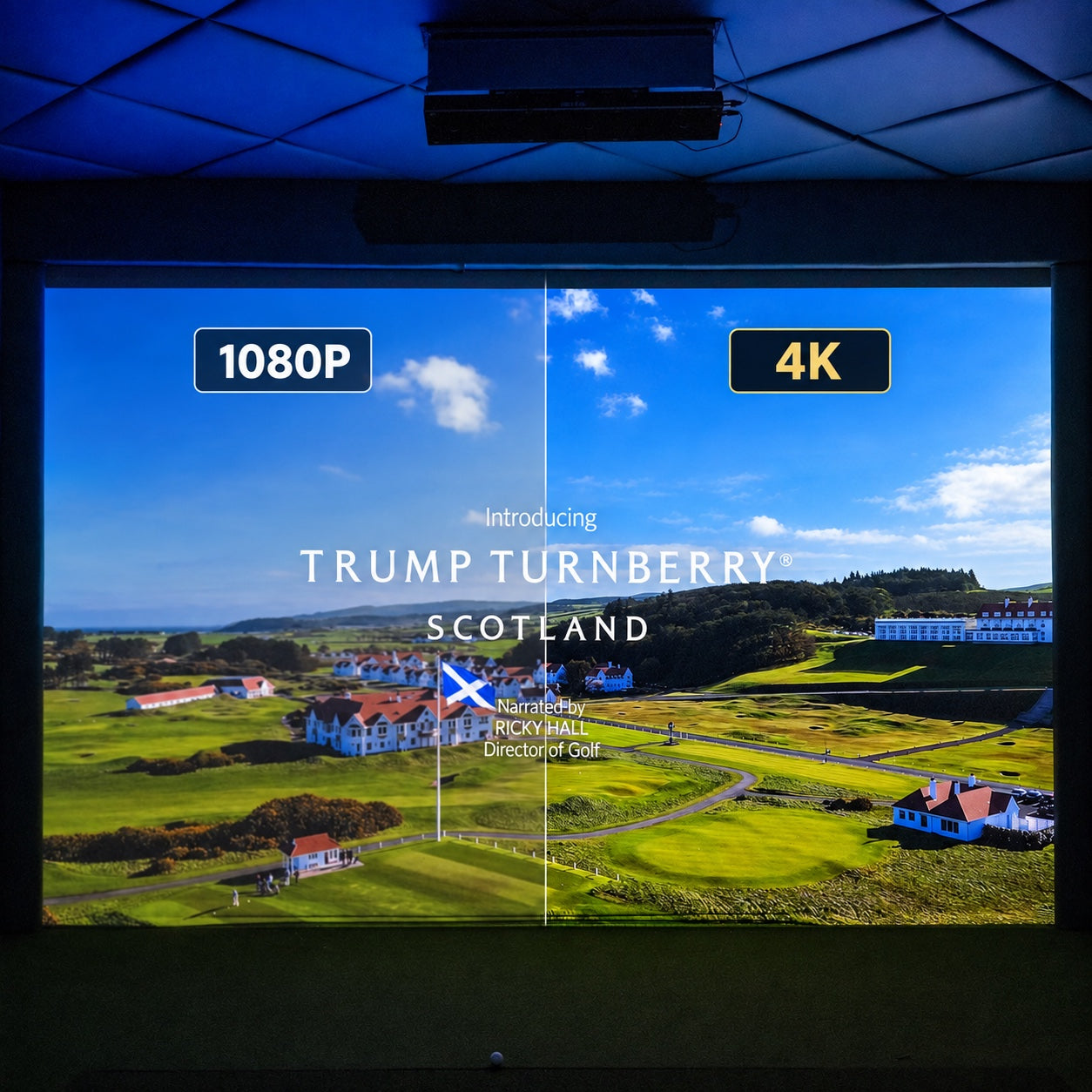 Golfbays Pro+ 高尔夫模拟器 4K 击球幕